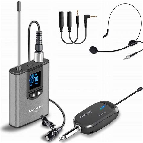 Buy AlvoxconWireless Headset Lavalier Microphone System Wireless Lapel ...