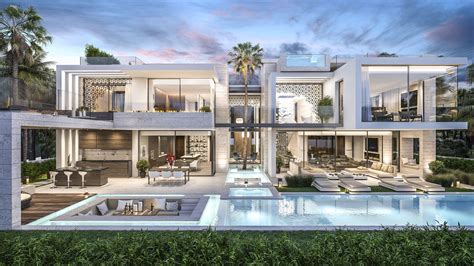 architects-arquitectos-dubai-luxury-villas-02 | Ev dış cephesi, Ev mimarisi, Mimari modeller