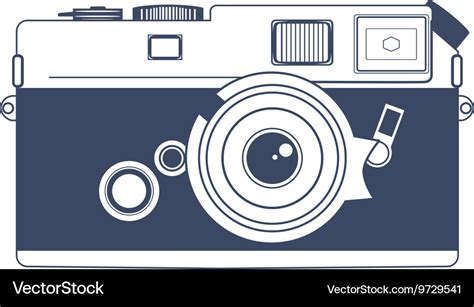 Vintage camera clipart art Royalty Free Vector Image