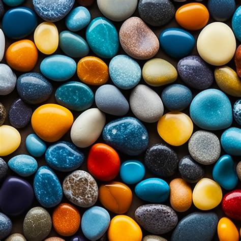 Premium AI Image | beautiful colorful pebbles wallpaper