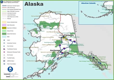 Alaska highway map - Ontheworldmap.com