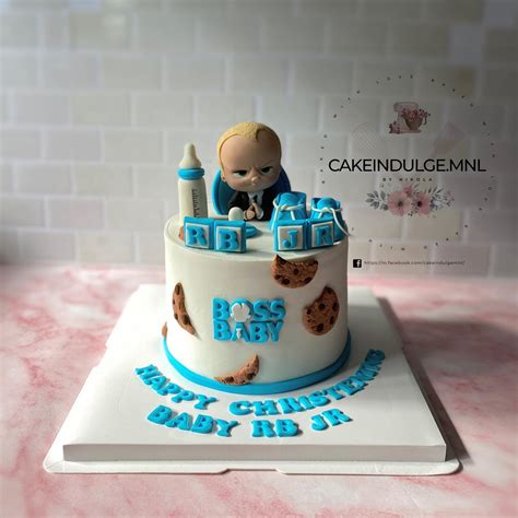 Boss Baby Light Blue Cake - CakeIndulge PH