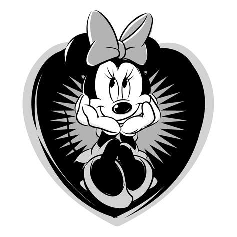 Minnie Mouse Logo Black and White (4) – Brands Logos