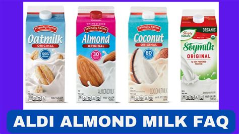 Aldi Almond Milk | Organic almond milk, Almond milk, Almond