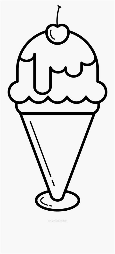 Sundae clipart coloring page, Sundae coloring page Transparent FREE for download on ...