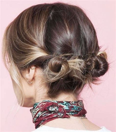 10 Cool (and Easy) Buns That Work for Short Hair in 2019 | Short hair bun, Short hair styles ...