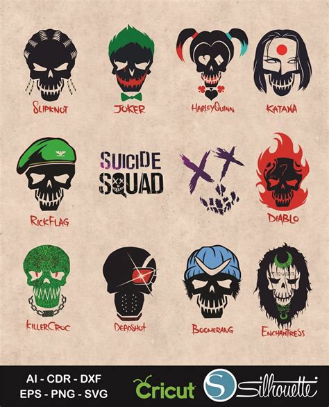 Suicide Squad svg Suicide squad Clipart Joker svg Harley | Etsy