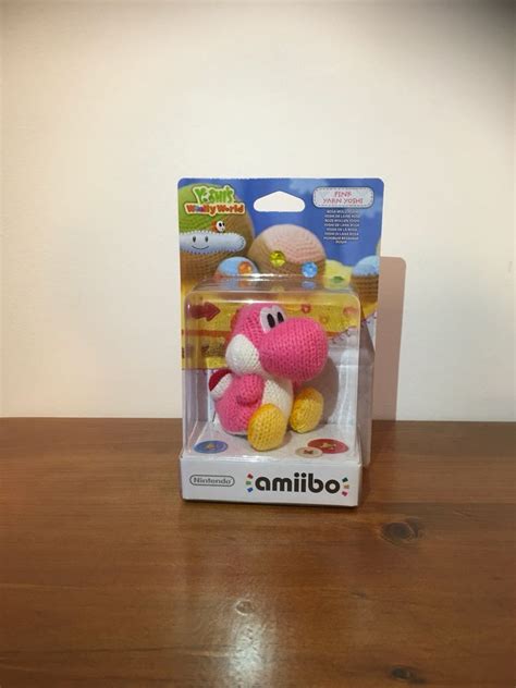 Pink Yarn Yoshi Amiibo, Toys & Games, Collectibles on Carousell