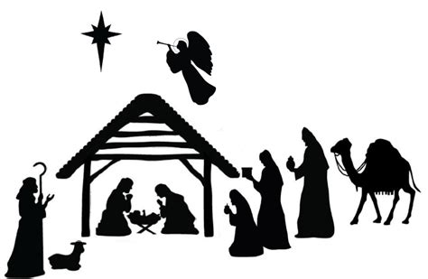 Pattern For Nativity Silhouette