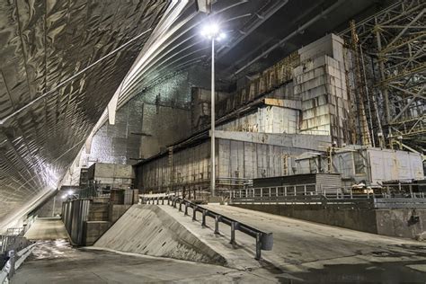 Chernobyl Nuclear Reactor №4 Today. Inside the largest movable structure made by humans. Photo ...