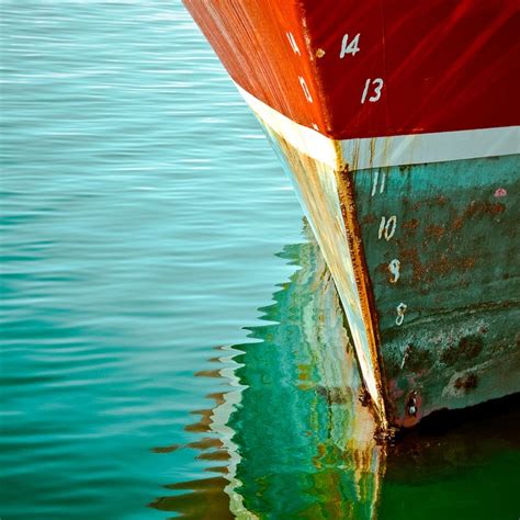 Boat reflection | Art *Water* | Pinterest