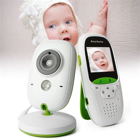 Wireless Video Baby Monitor 2.0 Inch Nanny Camera 2 Way Talk Night Vision IR LED Temperature ...