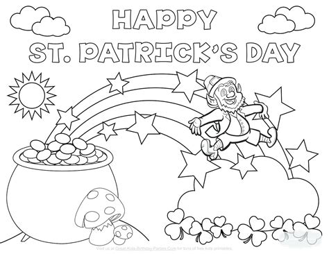 Leprechaun And Rainbow Coloring Pages at GetDrawings | Free download