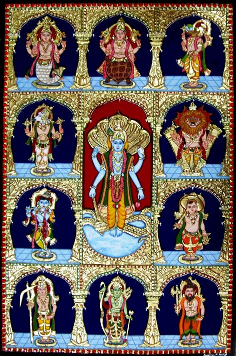 Vedas Resources: Dasavatharam - the 10 incarnations of Lord Vishnu ...