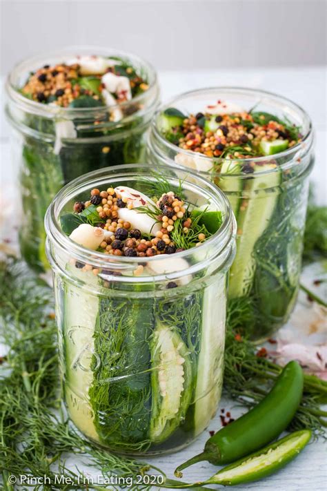 Spicy Refrigerator Dill Pickles : No canning necessary!