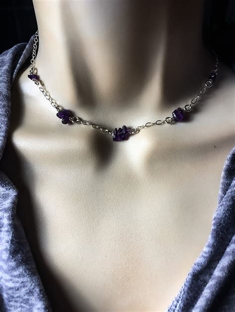 Elegant Tanzanite Necklace Tanzanite Crystals Promotes Empath | Etsy