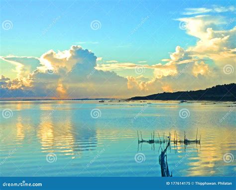 Chilika Lake, Odisha State in India Stock Image - Image of background, cloud: 177614175