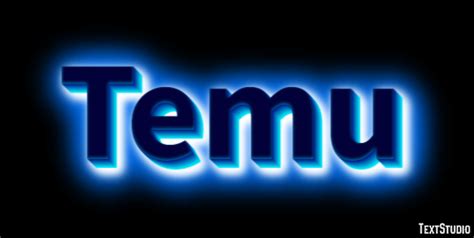 Temu Text Effect and Logo Design Brand