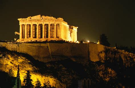 Acropolis At Night Seen From Filopappou by Lonely Planet