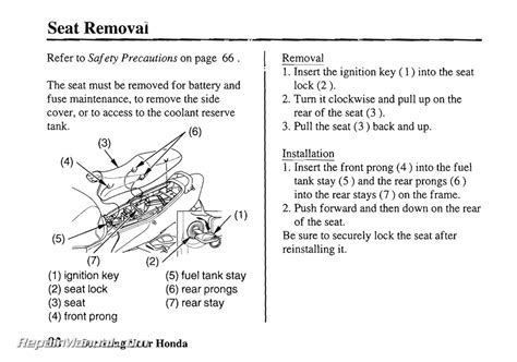 2001 Honda CBR1100XX Motorcycle Owners Manual