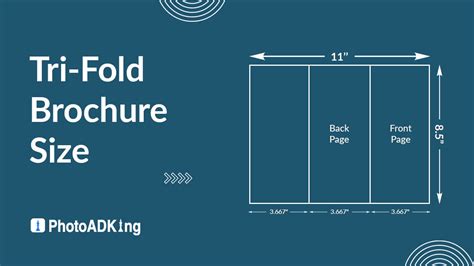 Tri Fold Fold Brochure Measurements