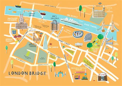 Map Of London Bridge Area - Zone Map