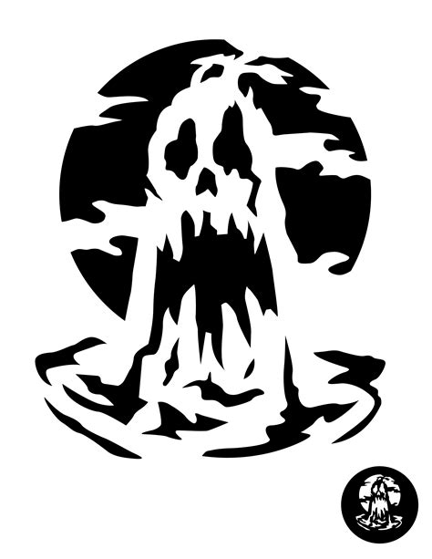 Skull Pumpkin Stencils Printable