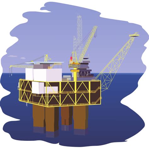 Oil rig vector graphics | Free SVG