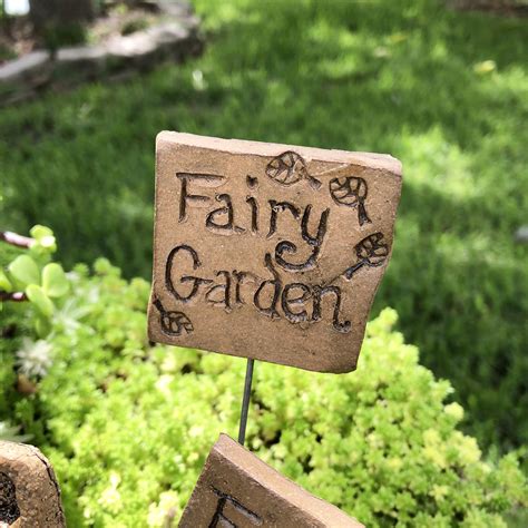 Fairy Garden Sign Fairy Garden Accessory Fairy Decoration | Etsy