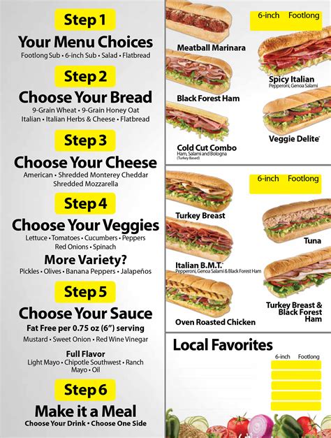 Subway - Bloomsburg Restaurant Menus