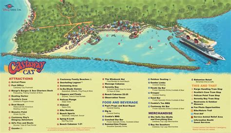 Castaway Cay Map – Disney’s Private Island - Disney Cruise Line Information