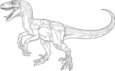 Raptor Dinosaur Clipart Black