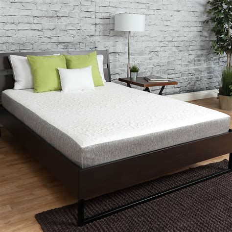 Premier Sleep Products 8-inch Firm Graphite Gel Memory Foam Mattress ...