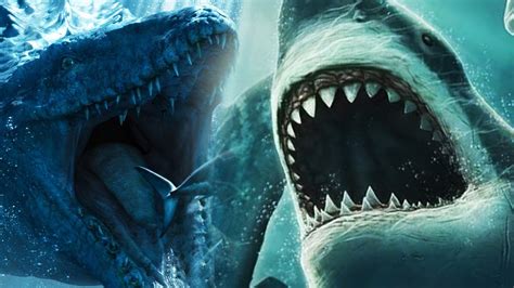 Mosasaurus Compared To Megalodon Megalodon because both possible genera begin with the letter c