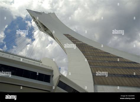 Olympic Stadium Tower Montreal Quebec Canada Stock Photo - Alamy