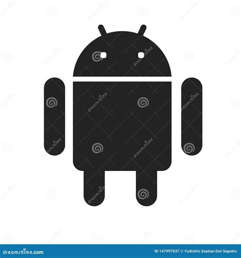 Android Phone Icon Black Simple for Webstie Editorial Photography ...