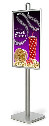 Retail Poster Display | 24 x 36 Snap Open Stand w/ Square Base