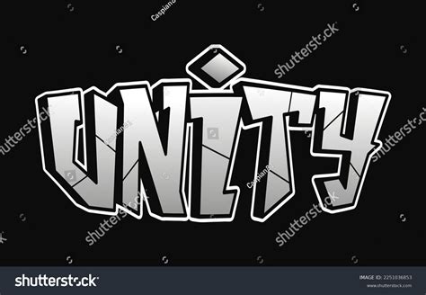 Unity Word Graffiti Style Lettersvector Hand Stock Vector (Royalty Free) 2251036853 | Shutterstock