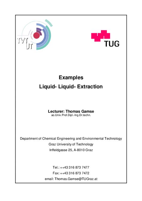 (PDF) Examples Liquid-Liquid-Extraction | Muhammad Bilal - Academia.edu