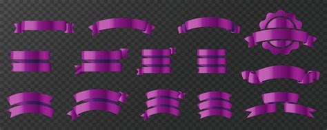 Purple Ribbon Banner Vector Art, Icons, and Graphics for Free Download