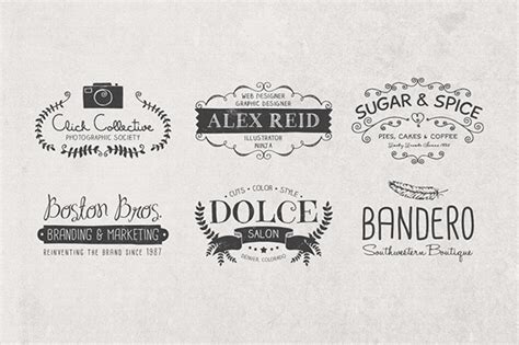 Hand Drawn Logo Templates + Elements on Behance