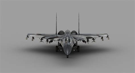 Sukhoi Su-27 3D Model - TurboSquid 1289314