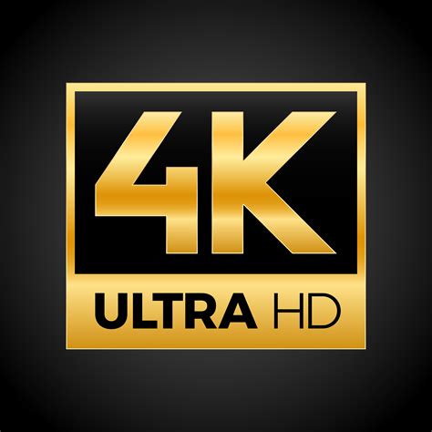 4K Ultra HD symbol 264191 Vector Art at Vecteezy