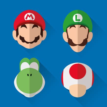 Mario, Luigi, Yoshi, Toad | FLAB Design