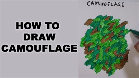 How to Draw Camouflage - YouTube