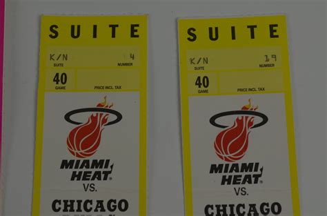 Lot Detail - Miami Heat Lot of 10 Tickets