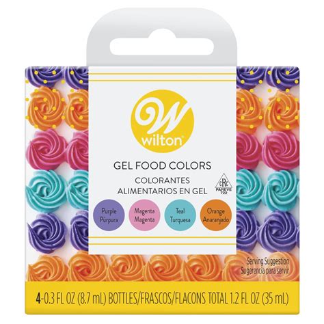 Wilton Neon Gel Food Coloring Set 4 ct | Shipt