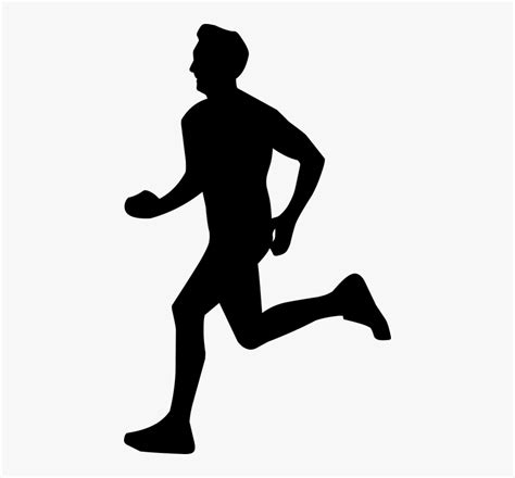 Running, Man, Silhouette, Runner, Speed, Sprinting - Person Running Silhouette Png, Transparent ...