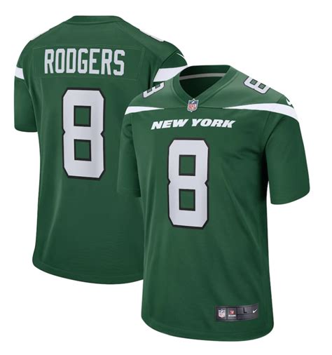 Aaron Rodgers Jets Jersey, Where to buy yours now - FanNation | A part of the Sports Illustrated ...