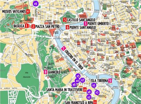 Roma Mapa Turistico | Mapa